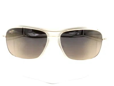 Pre-owned Maui Jim Wiki Wiki Gold Titanium Aviator Bronze Sunglasses Hs246-16 $319 In Hcl Bronze
