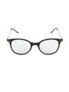 Maui Jim Women's 48mm Oval Eyeglasses In Black Gold