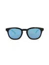 Maui Jim Round-frame Nylon Sunglasses In Black