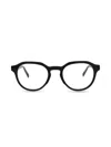 Maui Jim Round-frame Acetate Optical Frames In Black