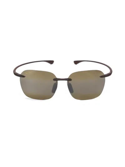 Maui Jim Women's 50mm Logo Rimless Sunglasses In Brown