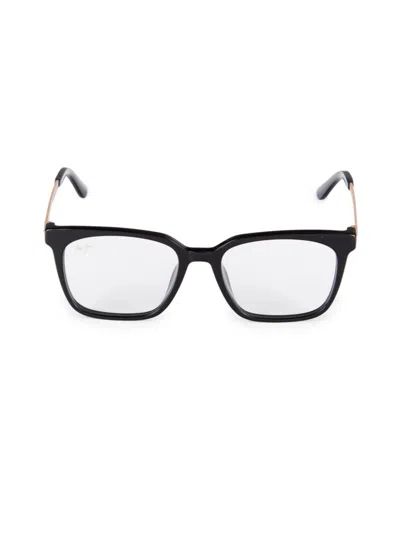 Maui Jim Women's 51mm Rectangle Optical Glasses In Black Rose