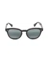 Maui Jim Round-frame Acetate Sunglasses In Black