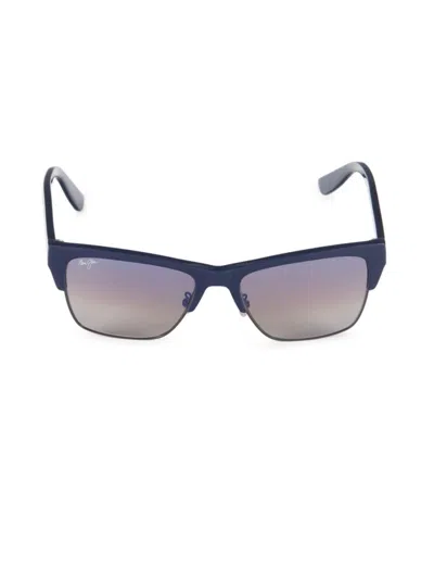 Maui Jim Women's 56mm Biker Sunglasses In Blue