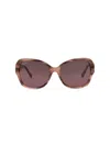 Maui Jim Women's 57mm Round Sunglasses In Pink
