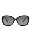 Maui Jim Round-frame Nylon Sunglasses In Black
