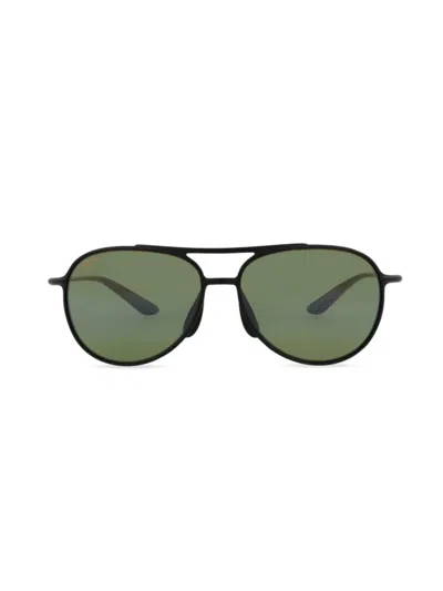 Maui Jim Women's 60mm Aviator Sunglasses In Black