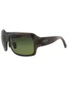 Maui Jim Women's Hts418 62mm Polarized Sunglasses In Black