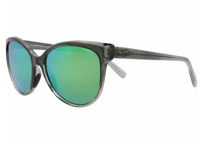 Pre-owned Maui Jim Women's  Cat Eye Sunglasses/11a) In Grey/green (gm537