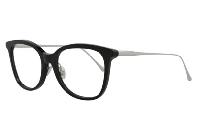 Pre-owned Maui Jim Women's  Round Eyeglasses/02) In Black/silver/transparent (mjo2221