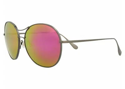 Pre-owned Maui Jim Women's  Round Sunglasses/14) In Grey/sunrise (p547