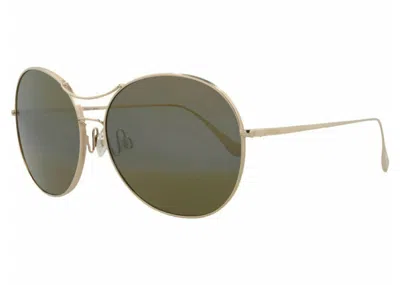 Pre-owned Maui Jim Women's  Round Sunglasses/16) In Gold/bronze (h547n