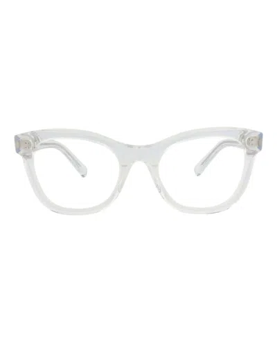 Pre-owned Maui Jim Women's  Roundframe Hexetate Optical Frames In Crystal Crystal Transparent (mjo2302/05)