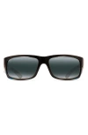 Maui Jim World Cup 64mm Polarized Oversize Sport Sunglasses In Brown/marlin