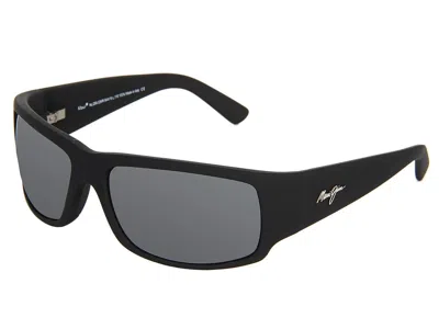 Maui Jim World Cup Sport Sunglasses Matte Black Rubber/neutral Grey: One Size In Brown