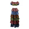 MAUI X LOLITA ANA RUFFLED CHEETAH PRINT TWO-PIECE SKIRT SET