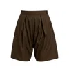 Maui X Lolita Men's Brown André Espresso Draped Shorts
