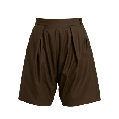 Maui X Lolita Men's Brown André Espresso Draped Shorts