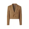 Maui X Lolita Men's Brown Bastien Tan Cropped Blazer