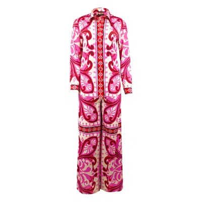 Maui X Lolita Pink / Purple Yaya Baroque Print Pants Set