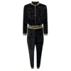 Maui X Lolita Royalty Velour Tracksuit - Black In Black