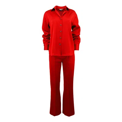 Maui X Lolita Stella Red Pants Set