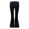 Maui X Lolita Women's Black Channing Stretch Bell-bottom Pants In Black