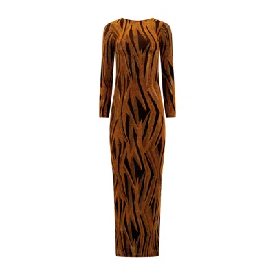 Maui X Lolita Women's Black / Yellow / Orange Regality Orange & Black Party Dress In Black/yellow/orange