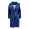 Maui X Lolita Women's Blue Bellina Denim Trench Coat In Blue