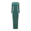 Maui X Lolita Women's Blue / Gold Monarch Deep Teal Party Dress In Blue/gold