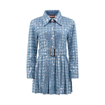 Maui X Lolita Women's Blue Michelle Sequin Denim Dress