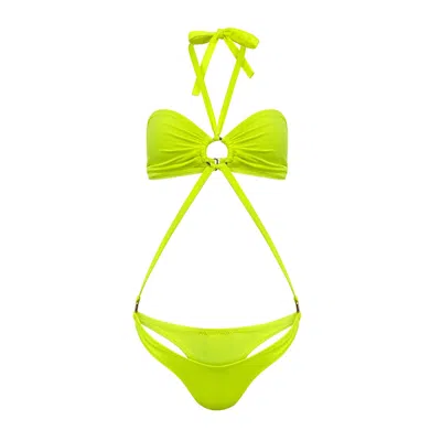 Maui X Lolita Women's Gold Yazmin Neon One-piece Swimsuit