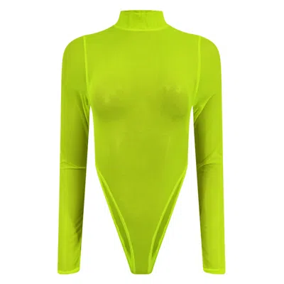 Maui X Lolita Women's Green Sherry Sheer Bodysuit