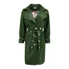 Maui X Lolita Women's Trinity Green Trench Coat In Green