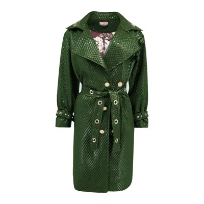 Maui X Lolita Women's Green Trinity Trench Coat