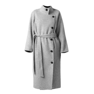 Maui X Lolita Women's Grey Ash Wool Cashmere Coat