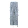 Maui X Lolita Women's Kelly Sequined Cargo Pants - Beau Blue In Blue
