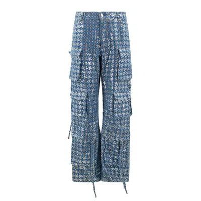 Maui X Lolita Women's Kelly Sequined Cargo Pants - Sapphire Blue