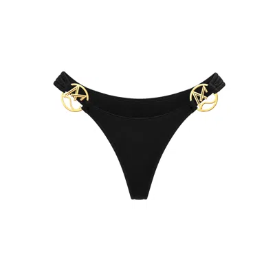 Maui X Lolita Women's  Classic Black Thong Bikini Bottoms