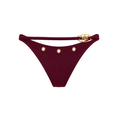 Maui X Lolita Women's Red  Classic Burgundy Fly Girl Bikini Bottoms