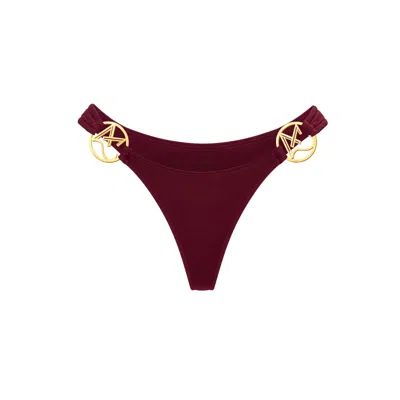 Maui X Lolita Women's Red  Classic Burgundy Thong Bikini Bottoms