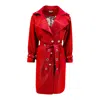 Maui X Lolita Women's Trinity Red Trench Coat In Red