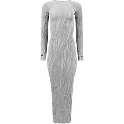 Maui X Lolita Women's Regality Silver Floor-length Dress