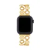 Maujh Women's Gold / White Apple Watch Band Diamante Mandala - Ivory Sparkle In Gold/white