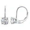 MAULIJEWELS MAULIJEWELS 0.25 CARAT NATURAL WHITE DIAMOND DANGLE EARRINGS MADE IN 14K WHITE GOLD WITH LEVER BACK 