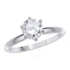 MAULIJEWELS MAULIJEWELS 0.25 CARAT ROUND DIAMOND SOLITAIRE ENGAGEMENT RING FOR WOMEN 14K SOLID WHITE GOLD IN RIN