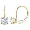 Maulijewels 0.30 Carat Natural White Diamond Lever Back Dangle Earrings For Women Made In 14k Yellow In White