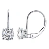 MAULIJEWELS MAULIJEWELS 0.75 CARAT NATURAL WHITE DIAMOND DANGLE STYLE EARRINGS MADE IN 14K WHITE GOLD (I-J