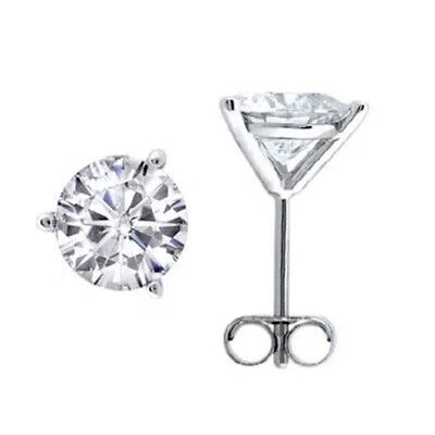 Pre-owned Maulijewels 0.25 Carat (i-j, I2-i3) Natural White Diamond Stud Earrings Gift For