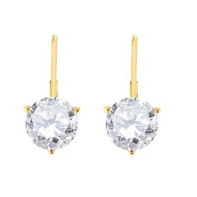 Pre-owned Maulijewels 0.70 Carat Natural Round White Diamond ( H-i/ I1-i2 ) Martini In Yellow